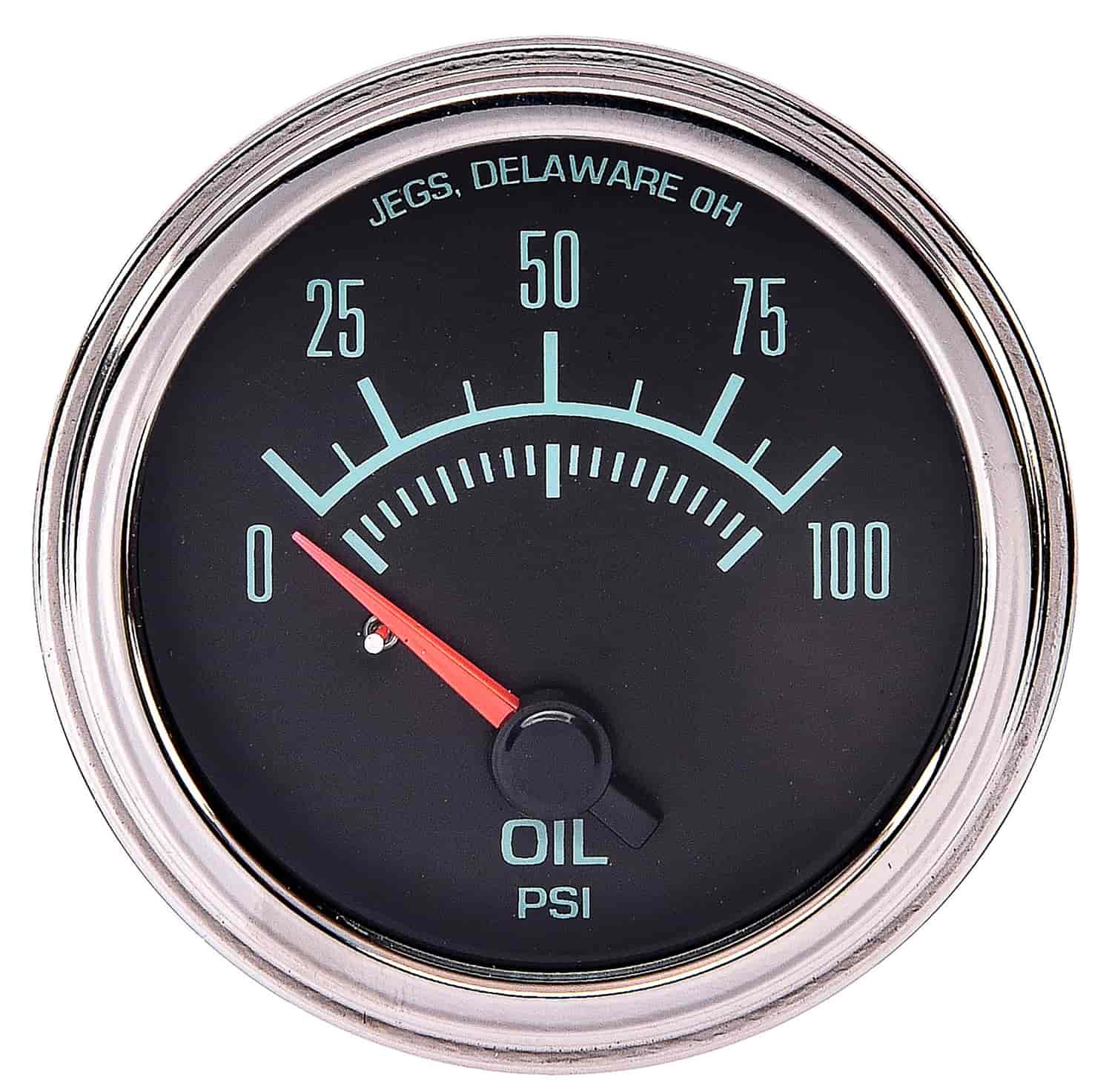 Oil Pressure Gauge, Retro Style [2 1/16 in. Dia., 0-100 psi]