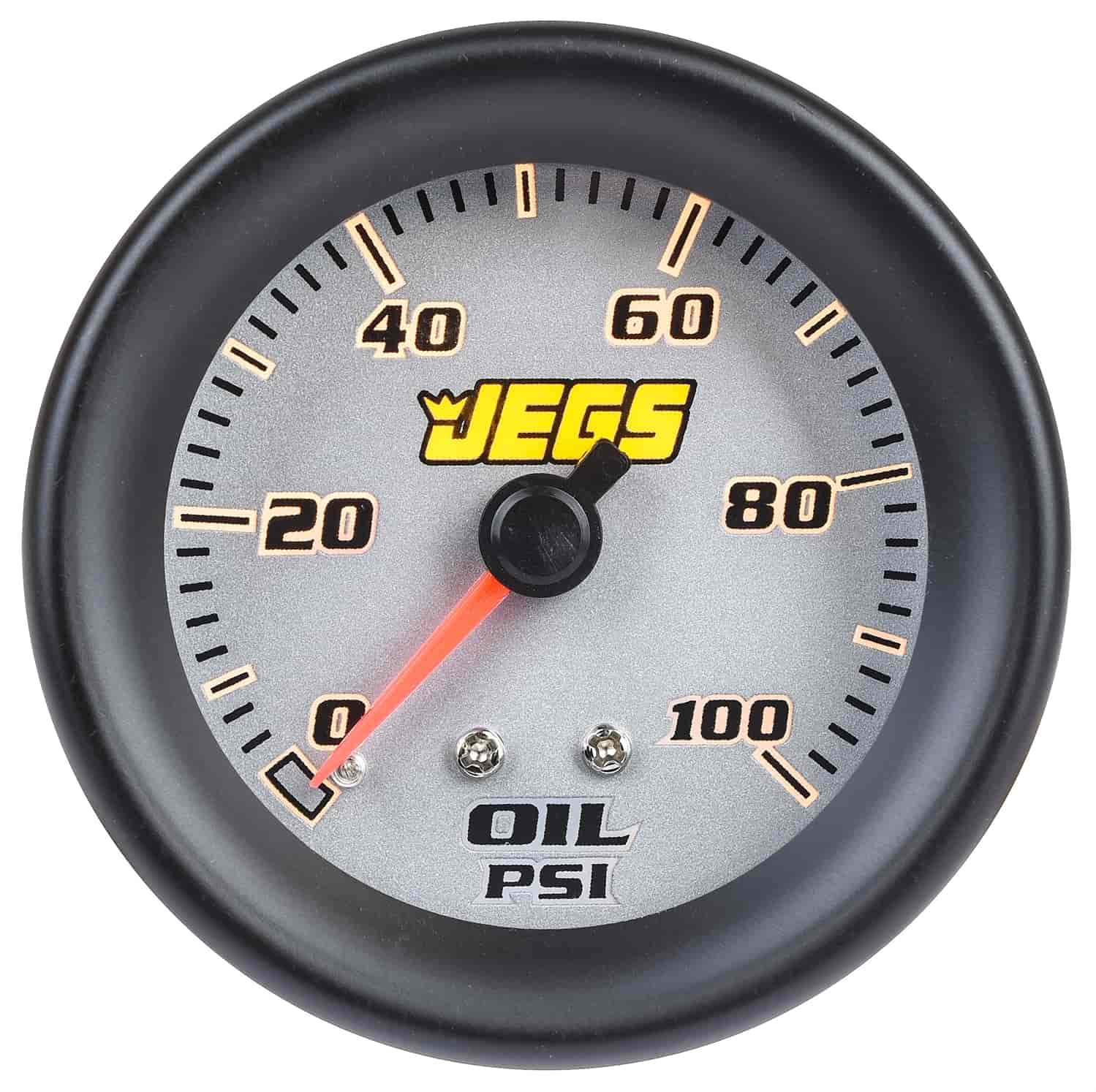 Oil Pressure Gauge [2 1/16 in. Mechanical, 0-100PSI with Silver Face]