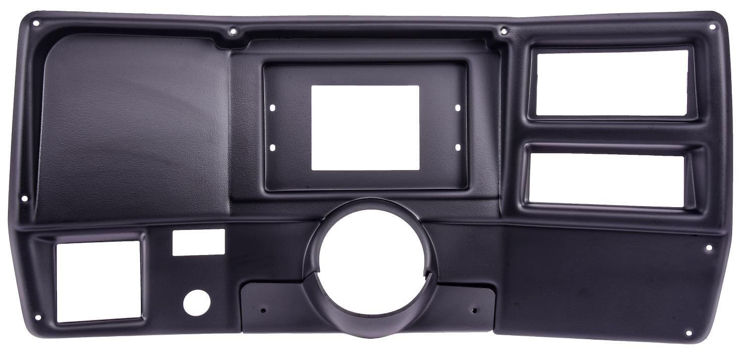 Holley 7 in. Digital Dash Panel Insert for 1973-1983 Chevrolet, GMC C/K Series Truck with A/C Cutouts [Matte Black]