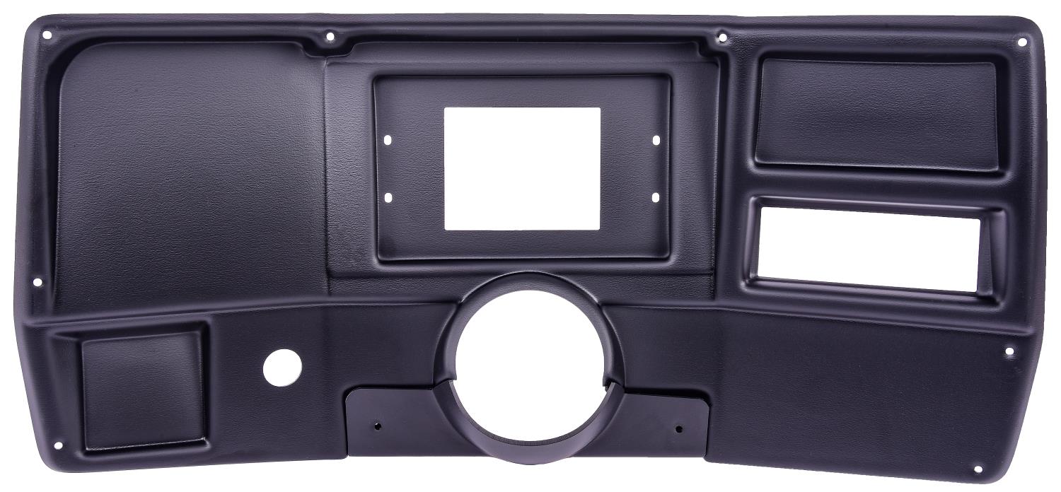 Holley 7 in. Digital Dash Panel Insert for 1984-1987 Chevrolet, GMC C/K Series Truck w/o A/C Cutouts [Matte Black]