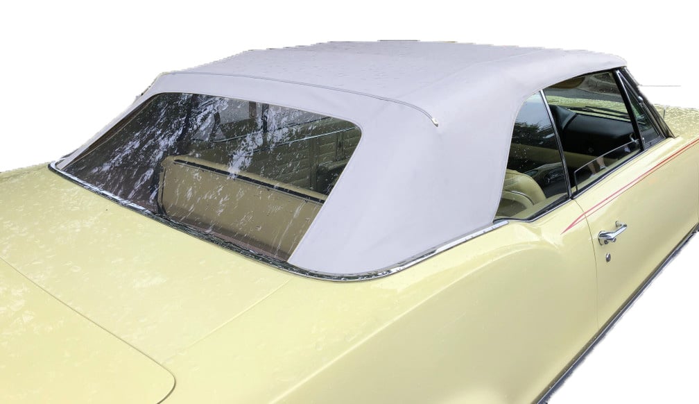 White Convertible Top Fits Select 1966-1967 Buick, Chevrolet, Oldsmobile, Pontiac Models [Plastic Rear Window]