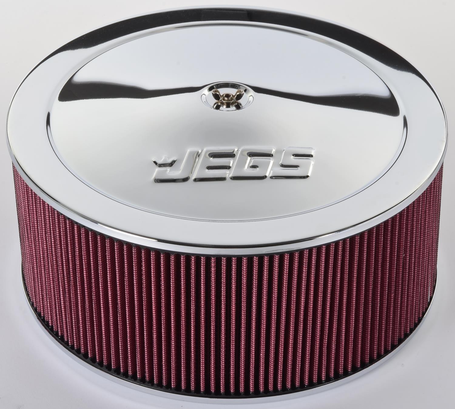 Air Cleaner with Logo 14 in. x 6 in. [Chrome-Plated]