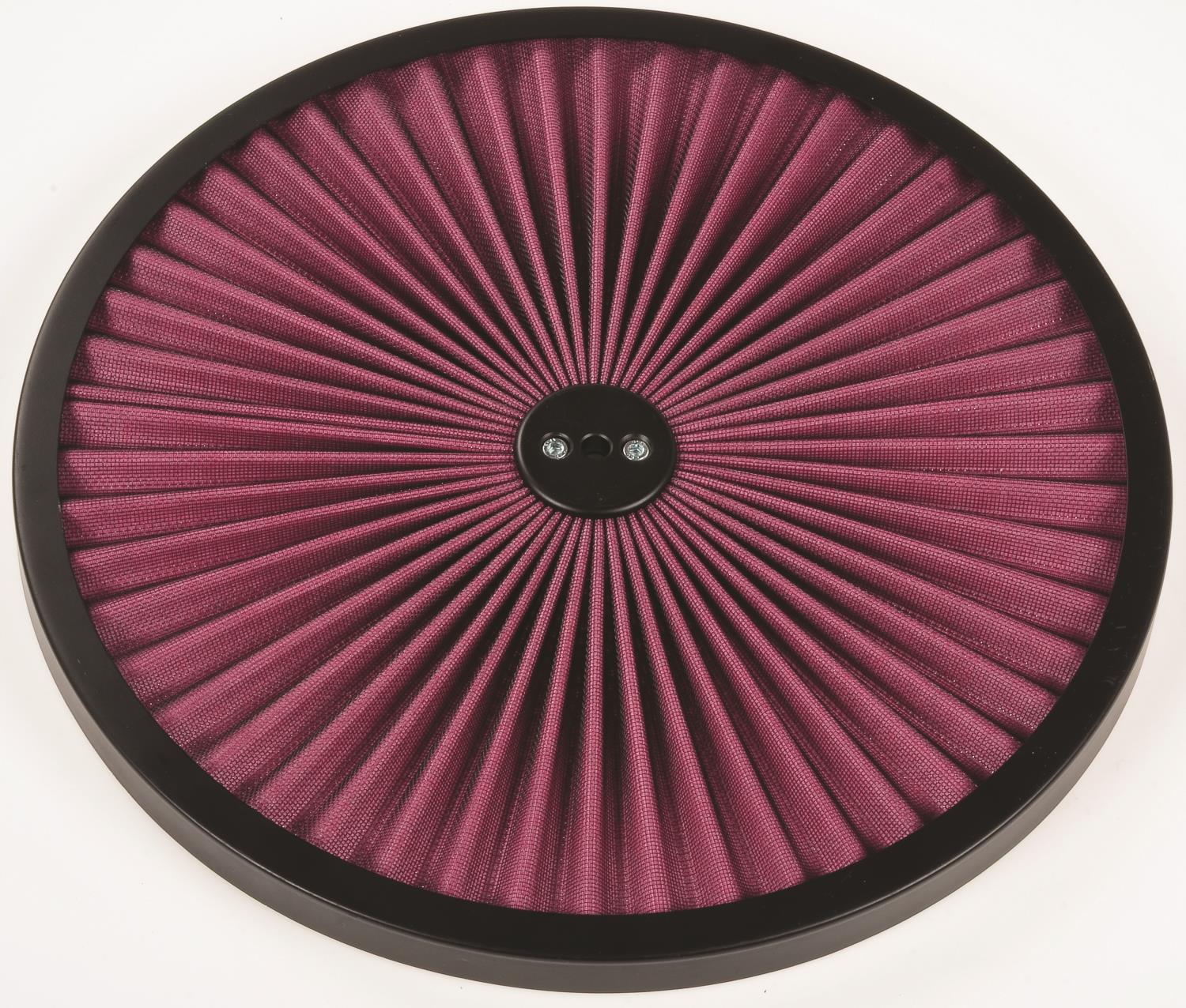 14 in. Flow-Thru Air Cleaner Lid [Black Trim with Red Filter]