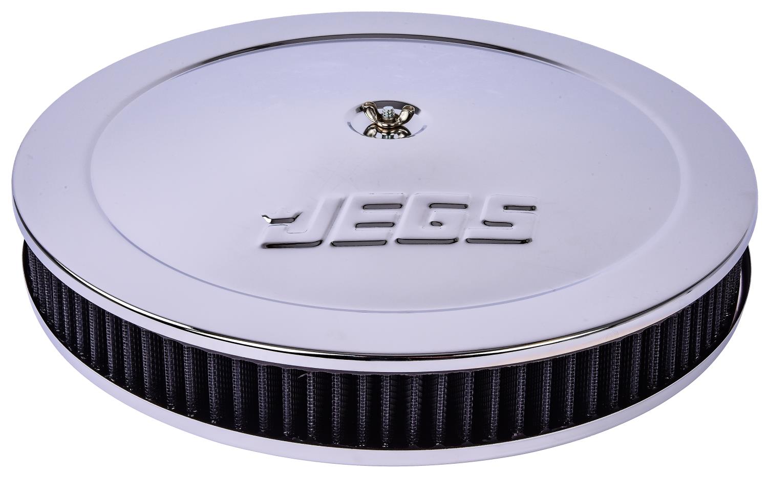 Air Cleaner with Logo 14 in. x 2 in. [Chrome-Plated]