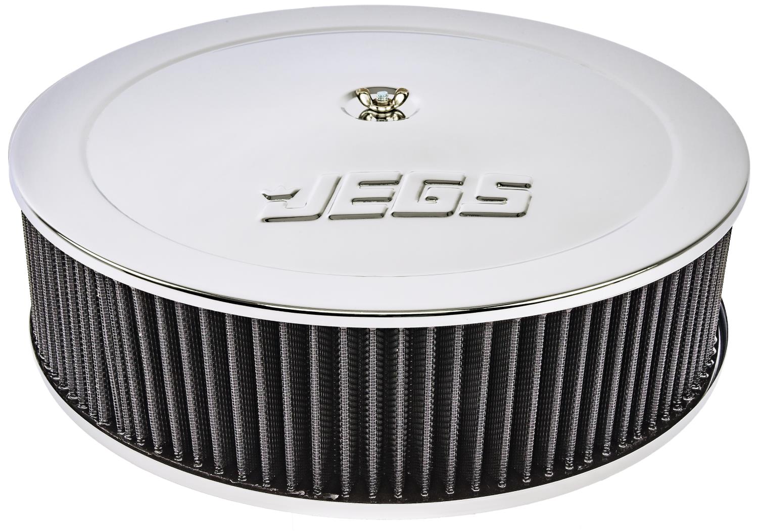 Air Cleaner with Logo 14 in. x 4 in. [Chrome-Plated]
