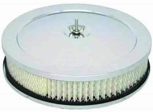Hi-Flow Air Cleaner 10 in. x 2 in. [Chrome-Plated]