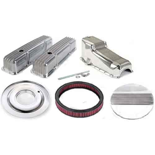 Finned Aluminum Dress-Up Kit for Small Block Chevy