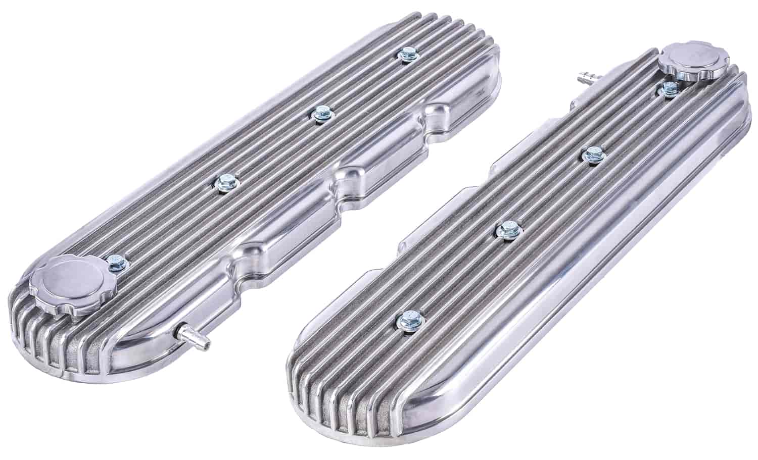 Polished Finned Aluminum Valve Covers for GM LS
