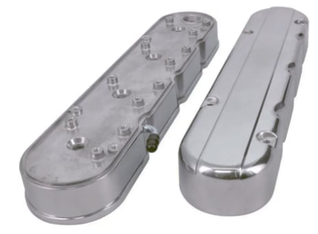 Natural Aluminum Valve Covers/Coil Covers for GM Gen