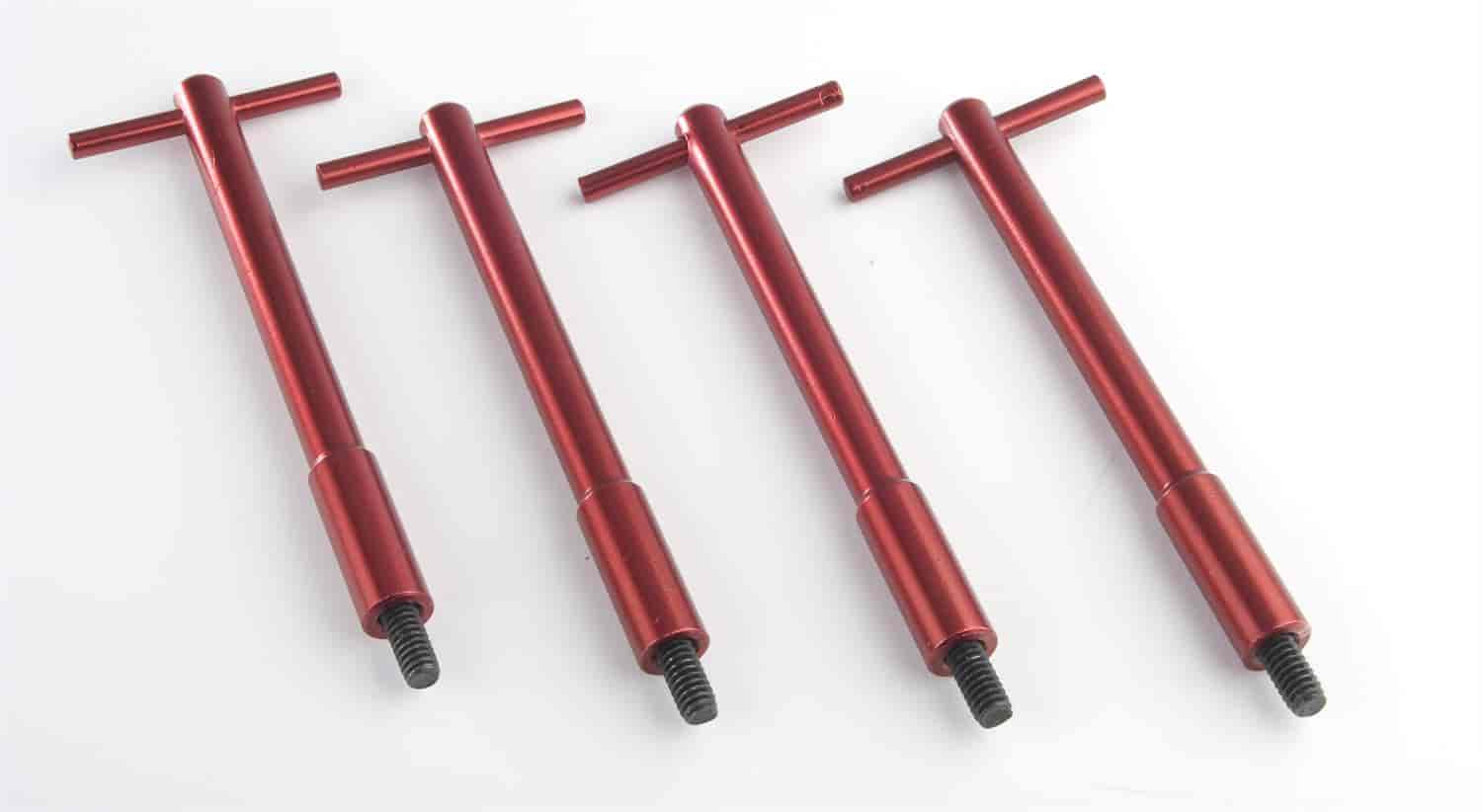 Valve Cover T-Bar Wing Nuts Red