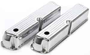 Polished Cast Aluminum Ball-Milled Valve Covers for Small Block Ford