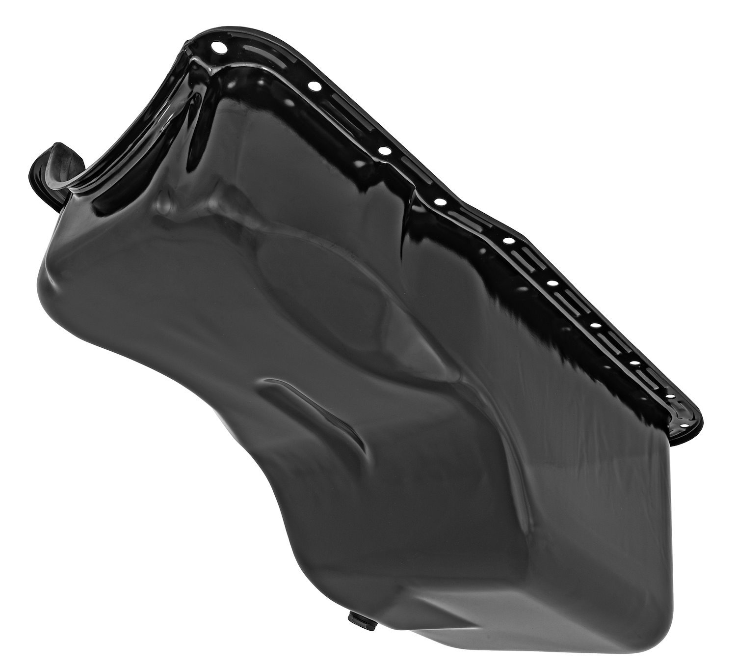 Stock-Style Replacement Oil Pan for 1967-1981 Small Block Ford 351W Passenger Cars [Black]