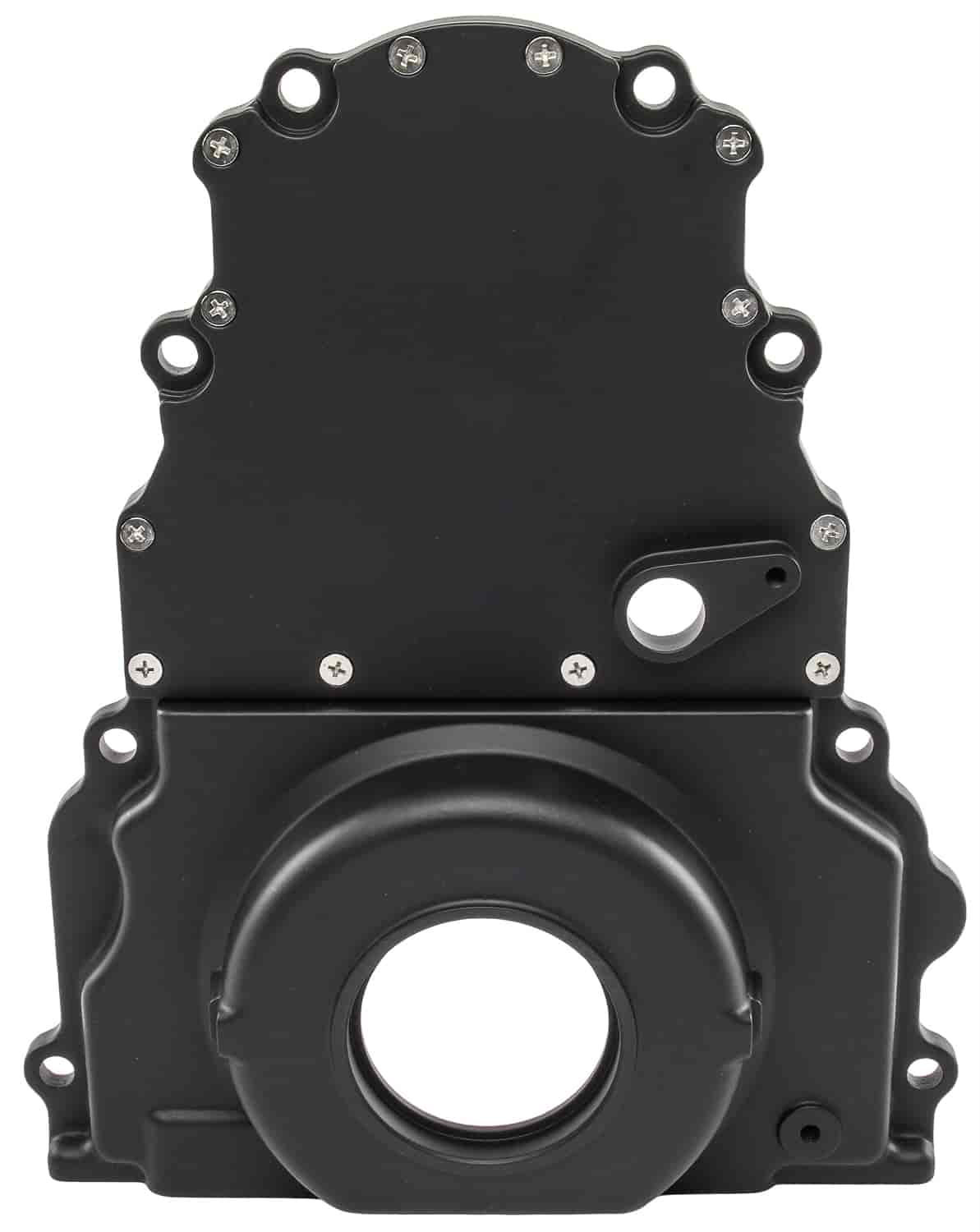 Timing Cover for GM LS Engines up to Gen IV with Front Mounted Cam Sensors [Black]