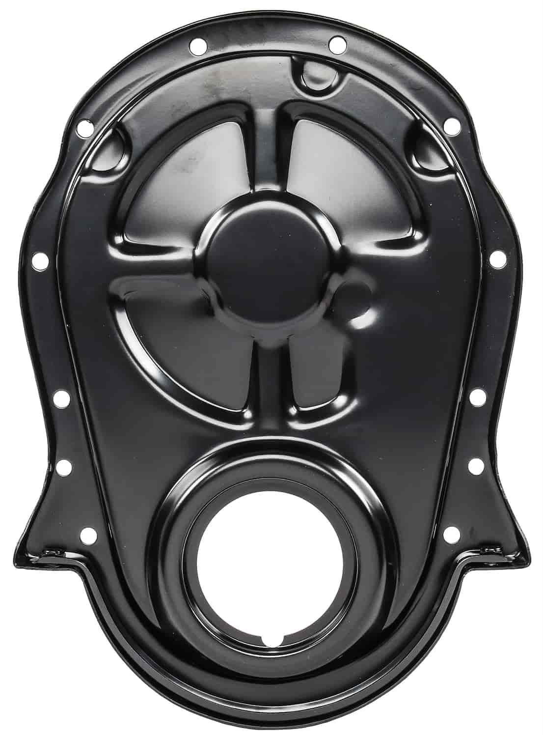 JEGS Timing Cover Fits 1965-1990 Big Block Chevy Engines Polished Cast Aluminum Includes Timing Cover, Timing Cover Gasket, Water Pump Gaskets, - 1