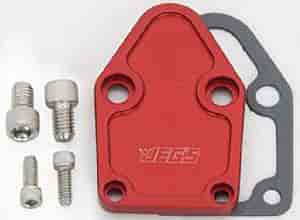 Fuel Pump Block-Off Plate Small Block Chevy Anodized