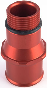 O-Ring Style Hose Adapter 1-3/4 in. Red Anodized