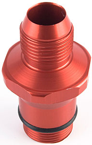 O-Ring Style Hose Adapter -16AN Red Anodized