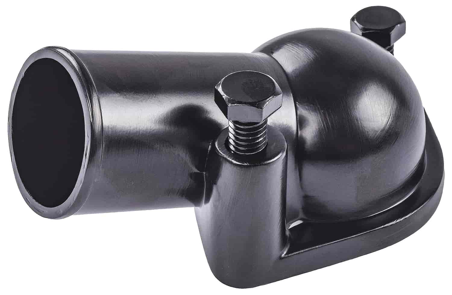 O-Ring Style Thermostat Housing for 1966-1975 Chevy V8 [Black Steel]