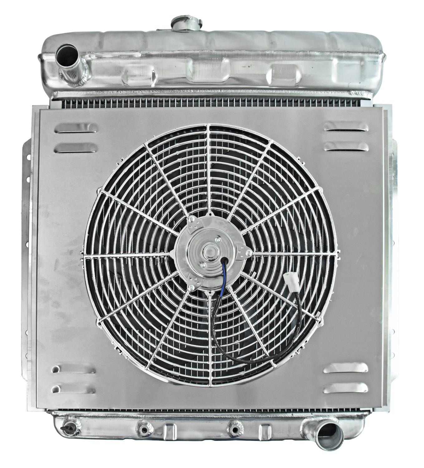 Aluminum Radiator & Fan Combo for 1953-1956 Ford Pickup w/Chevy V8 Engine Conversion [16 in. Fan]