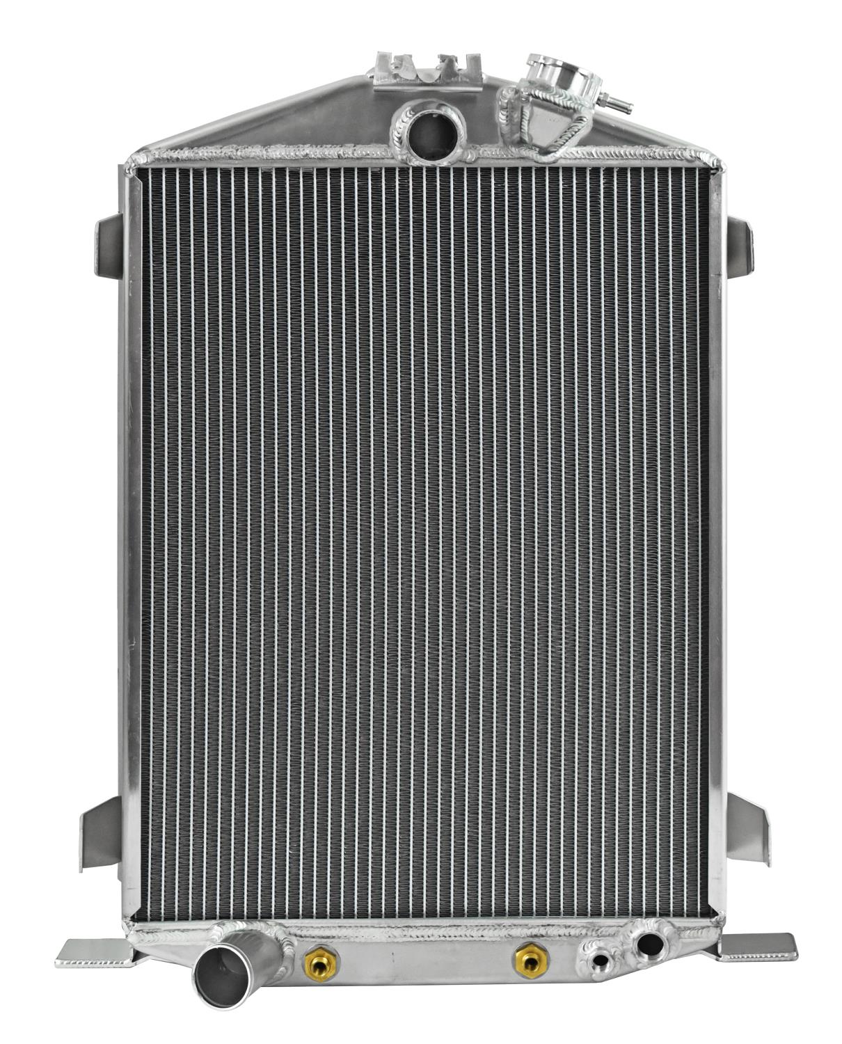 Aluminum Radiator for 1932 Ford HI-BOY with Ford V8 Engine and Full-Height Grill