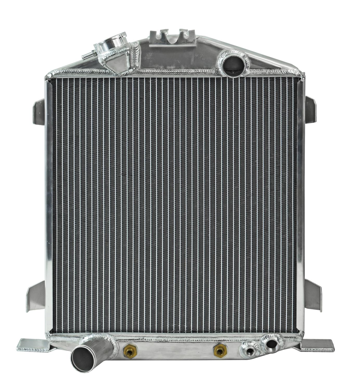 Aluminum Radiator for 1932 Ford LO-BOY with Ford V8 Engine and Chopped Grill