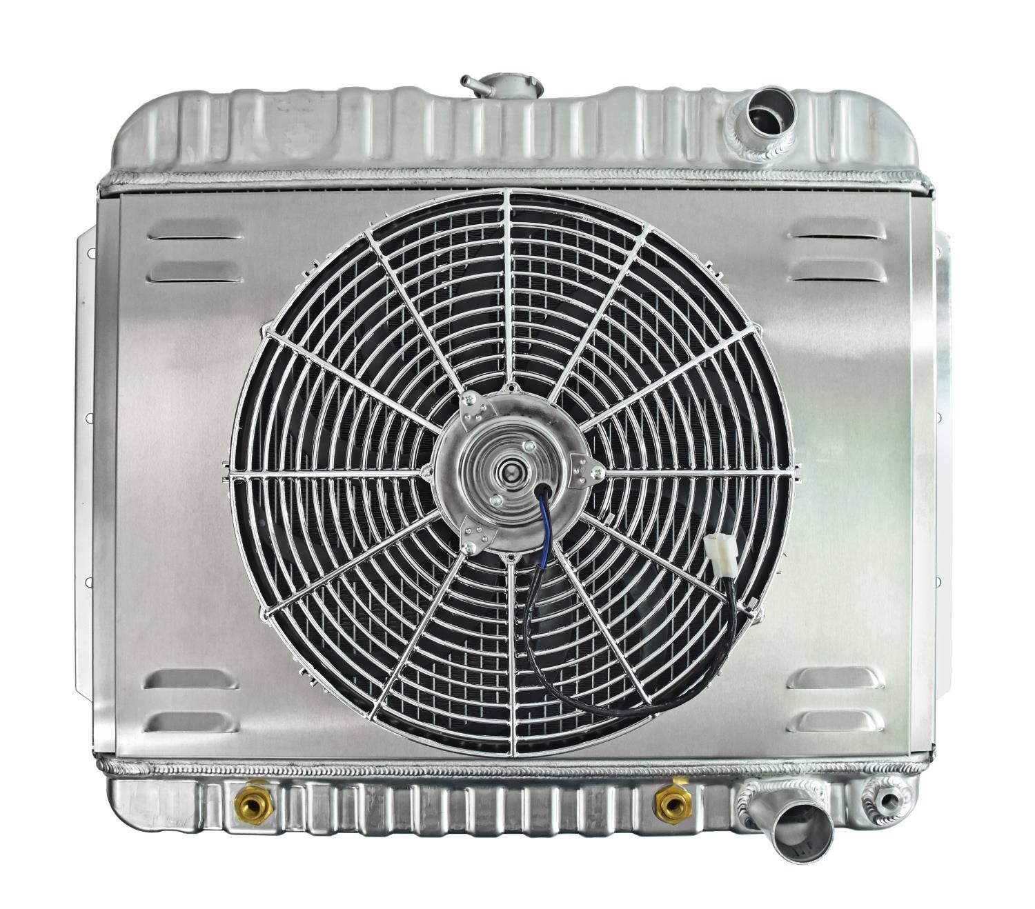 Reproduction Aluminum Radiator & Fan Combo for Select