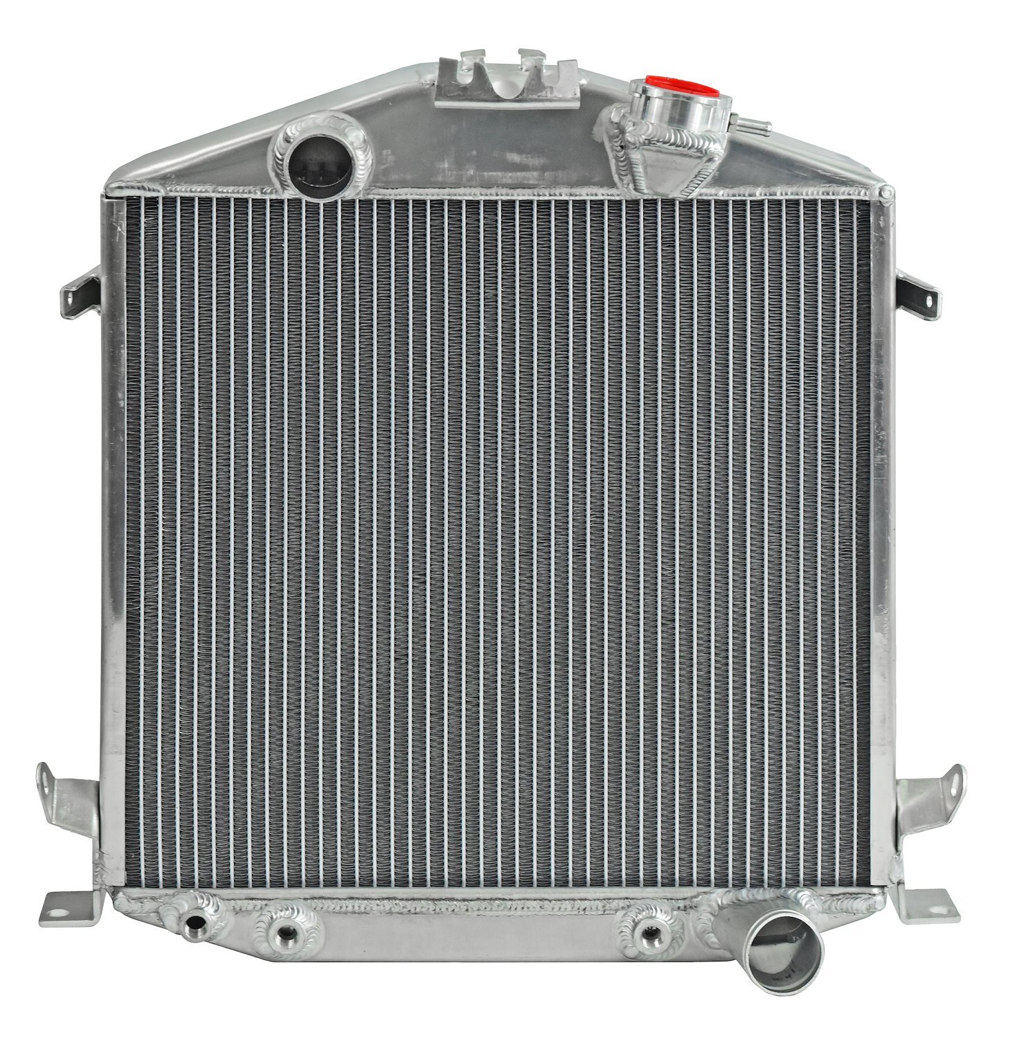 Aluminum Radiator for 1928-1931 Ford Model A with Chevy V8 Engine & Chopped Grill