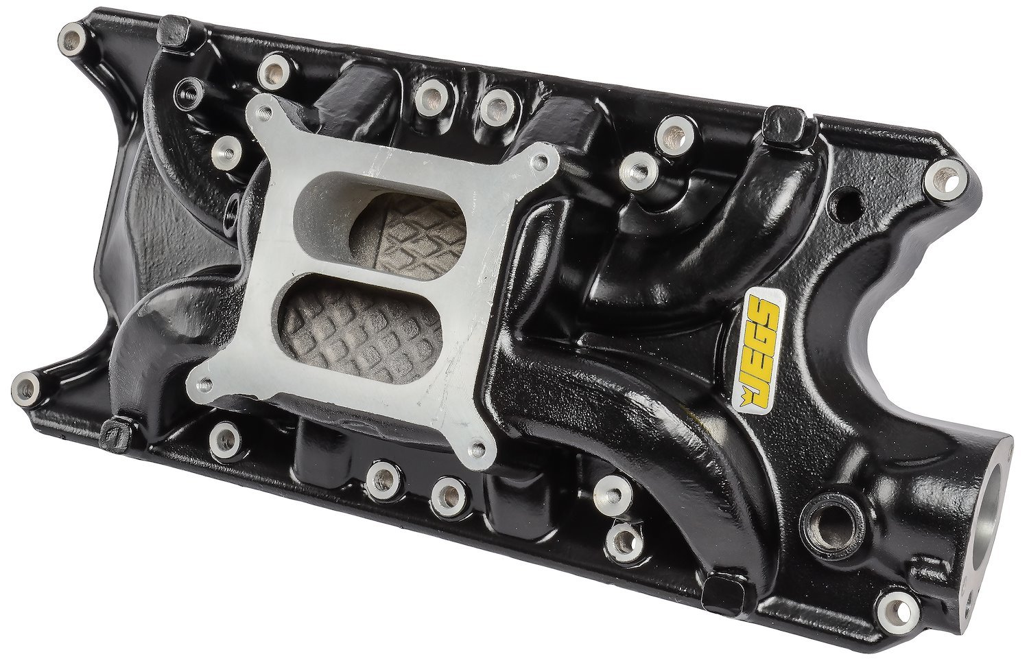 Intake Manifold for 1962-1985 Small Block Ford 260, 289 & 302 (Except Boss 302), Dual Plane 4-BBL [Black]