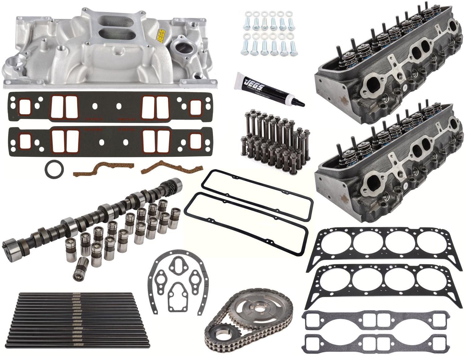 Vortec Top End Kit with Cylinder Heads for Small Block Chevy