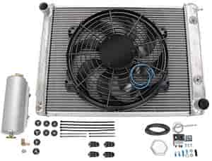 Ready Fit Aluminum Radiator System For Small and Big Block Chevy Automatic Transmission