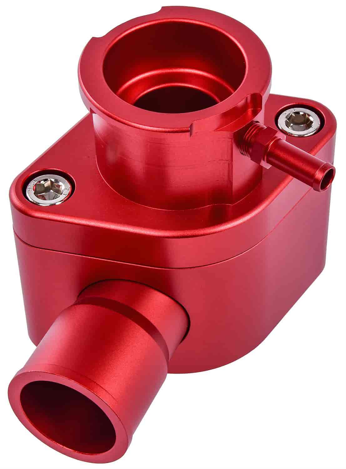 Intake Manifold Coolant Filler Neck Kit [Red Anodized Billet Aluminum]