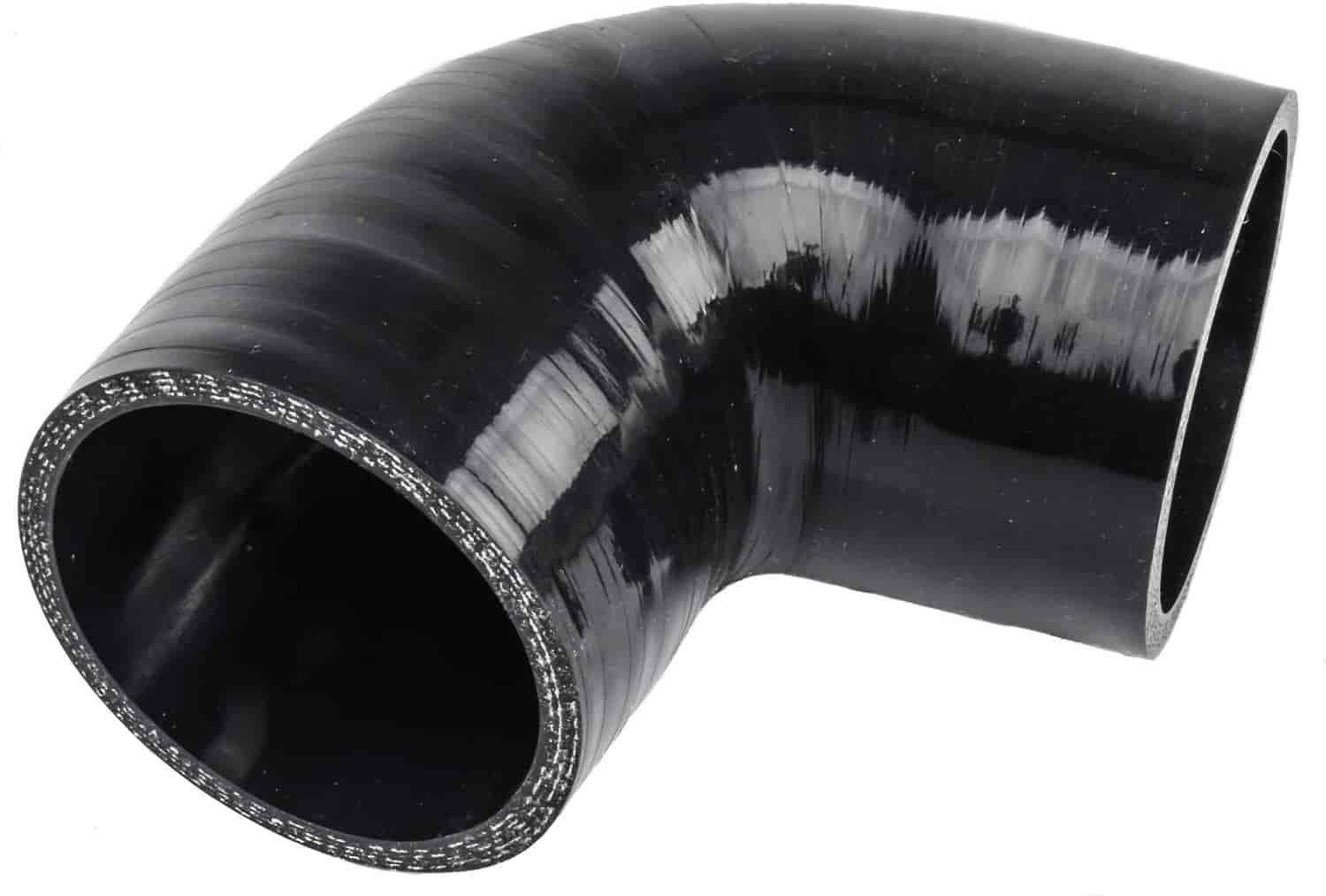 90 Degree Silicone Hose Connector 3" I.D. x 4" Long