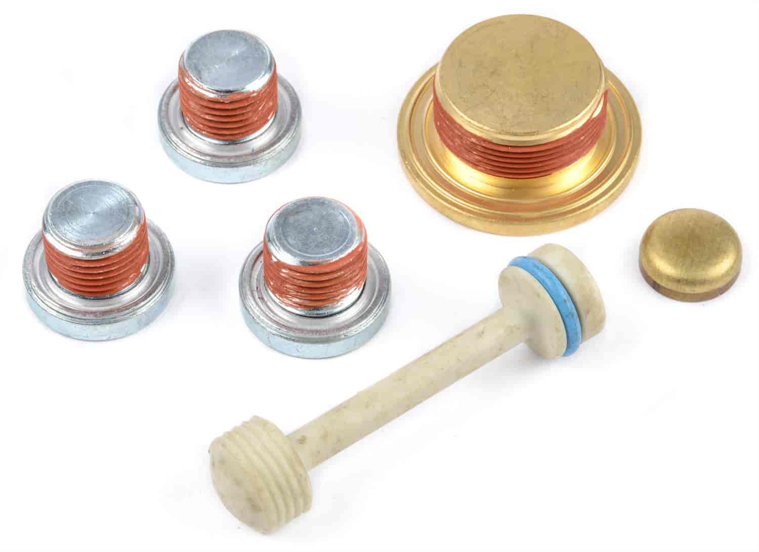 Brass Freeze Plug Kit for 1997 & Up GM LS-Series Engines