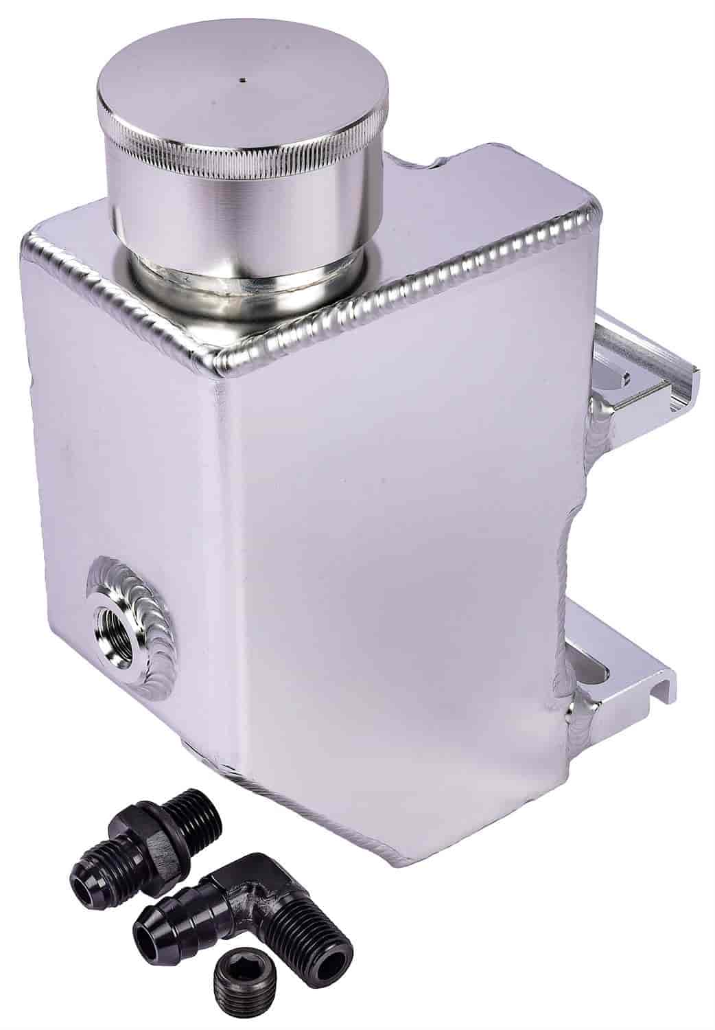 Type II GM Power Steering Pump Reservoir [Fabricated Aluminum, Clear Anodized]