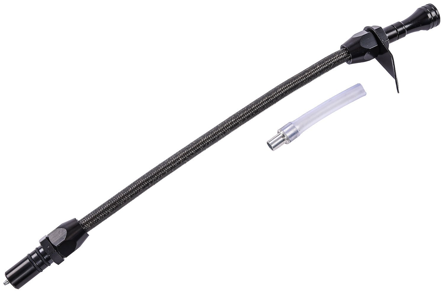 Flexible Braided Transmission Dipstick for TH350/TH400 [Black]