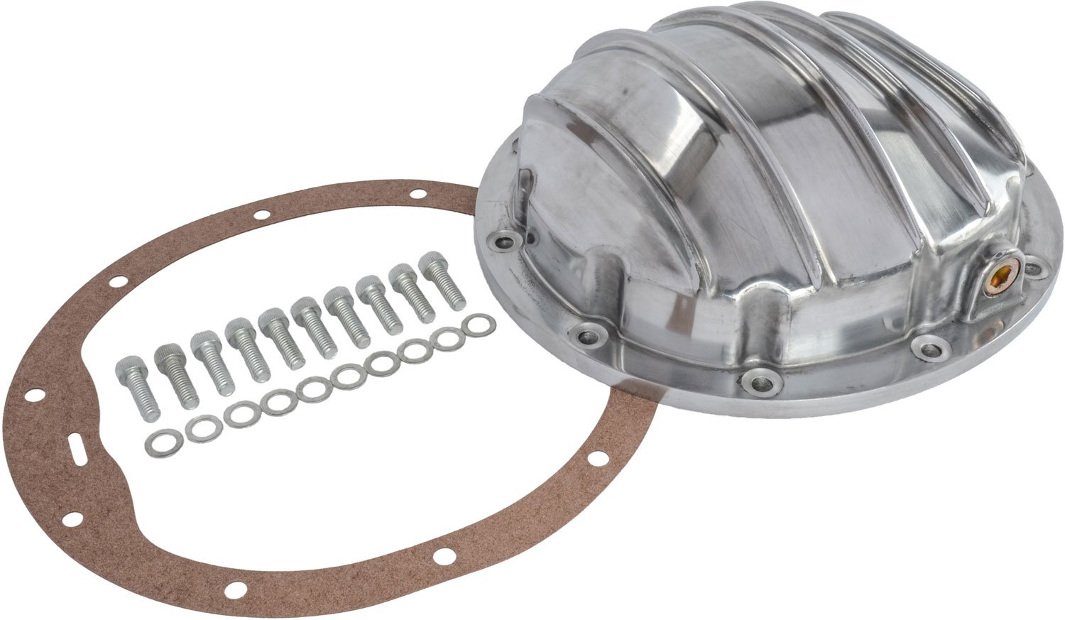 Cast Aluminum Differential Cover, Polished [GM 8.5 in.