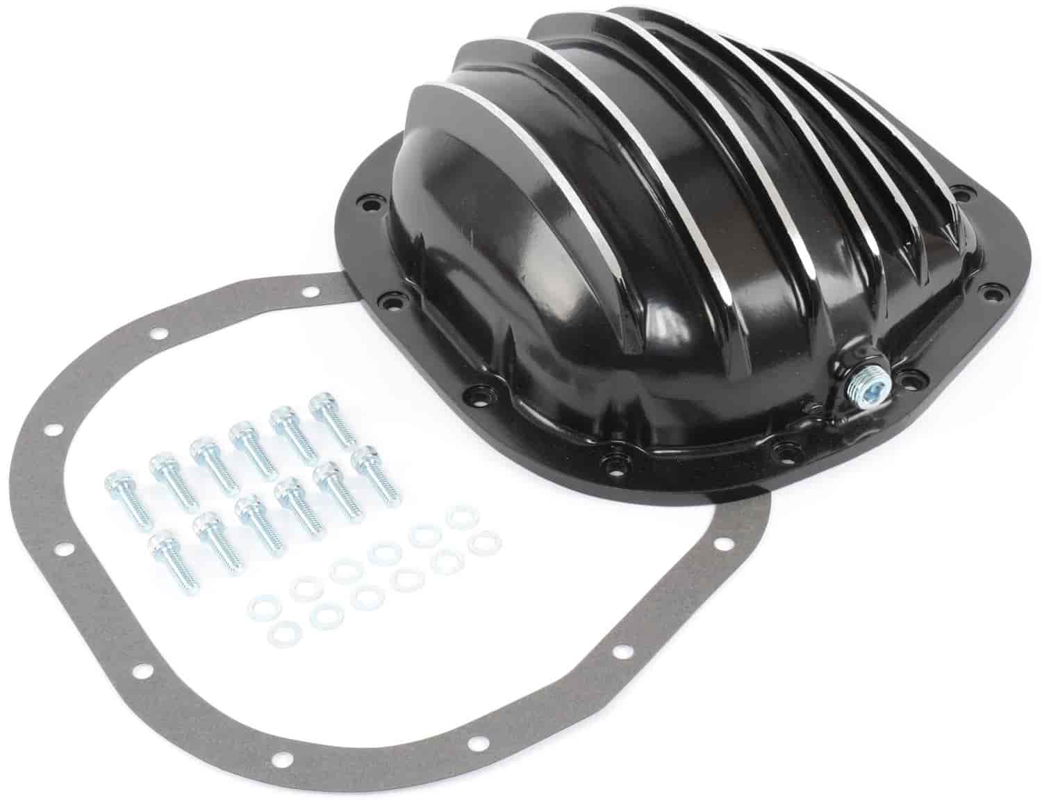 Cast Aluminum Differential Cover, Black [Ford 10.25 in. and 10.5 in. 12-Bolt, Truck]