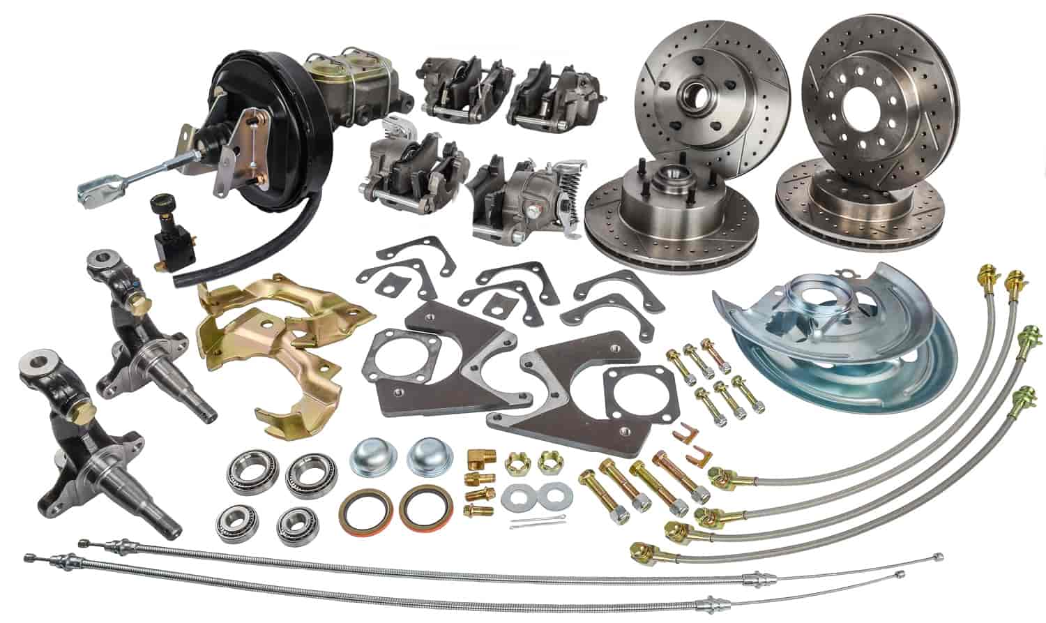 All-Wheel Disc Brake Conversion Kit GM Staggered Shock Configuration