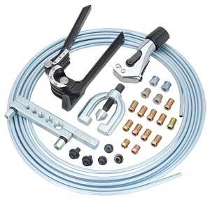 Zinc Brake Line Coil Kit with Tools [3/16 in. x 25 ft.]