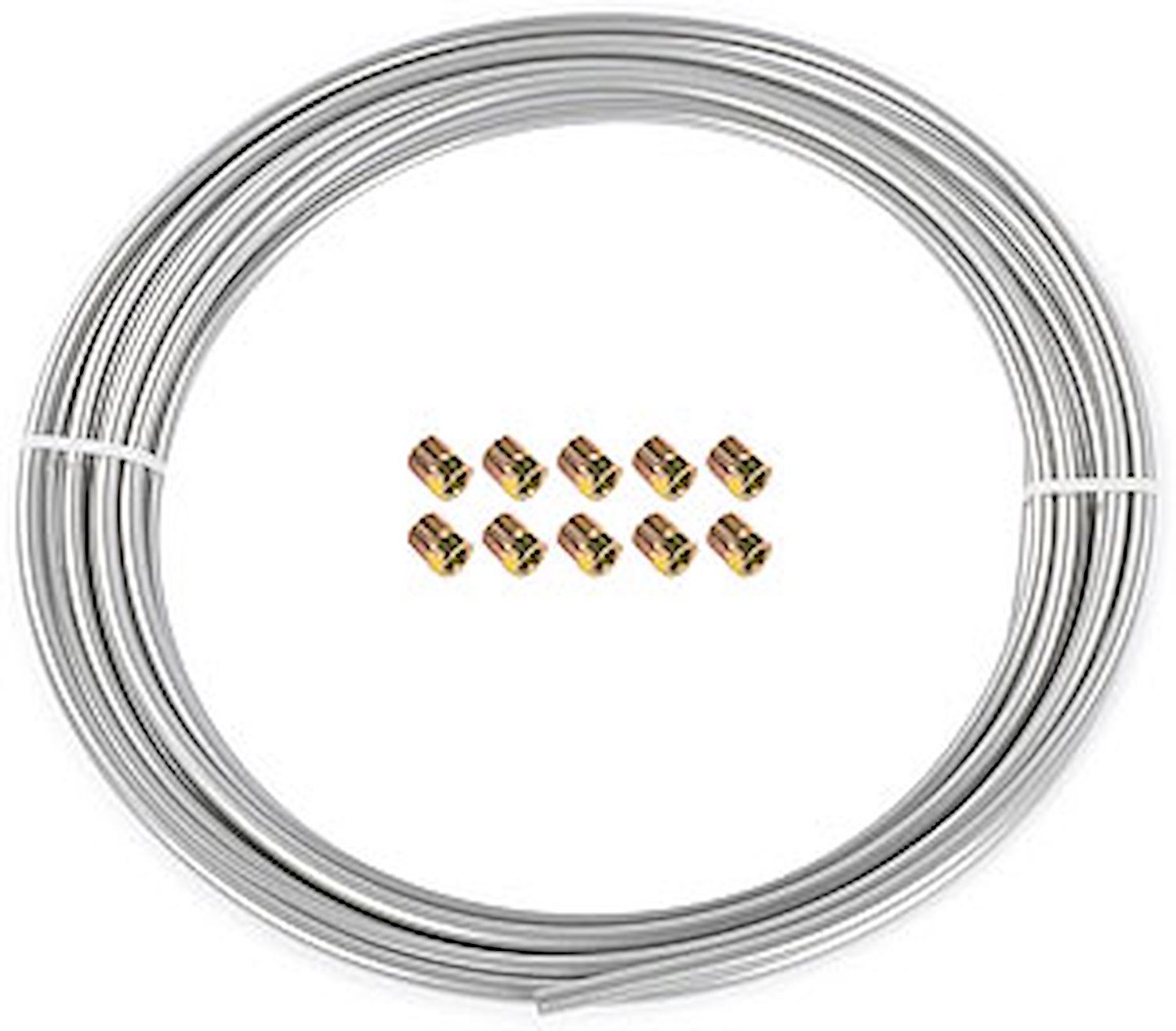 Silver Fuel and Transmission Cooler Tubing Kit 5/16 in. Diameter x 25 ft.