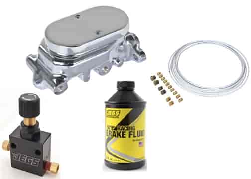 Master Cylinder Install Kit for GM [1 1/8 in. Bore, Chrome]