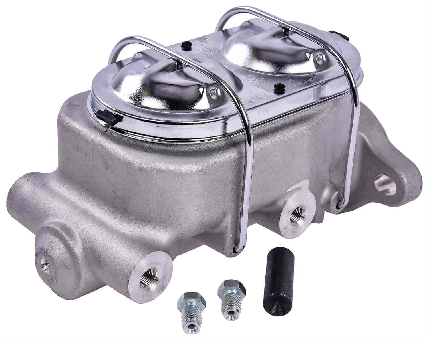 Brake Master Cylinder with Dual Reservoir, Aluminum with Natural Finish [Corvette Style]
