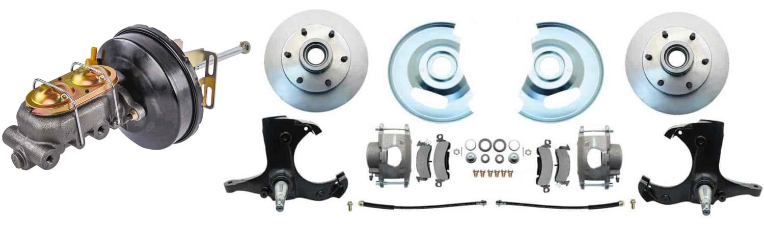 Front Complete Power Disc Brake Conversion Kit for