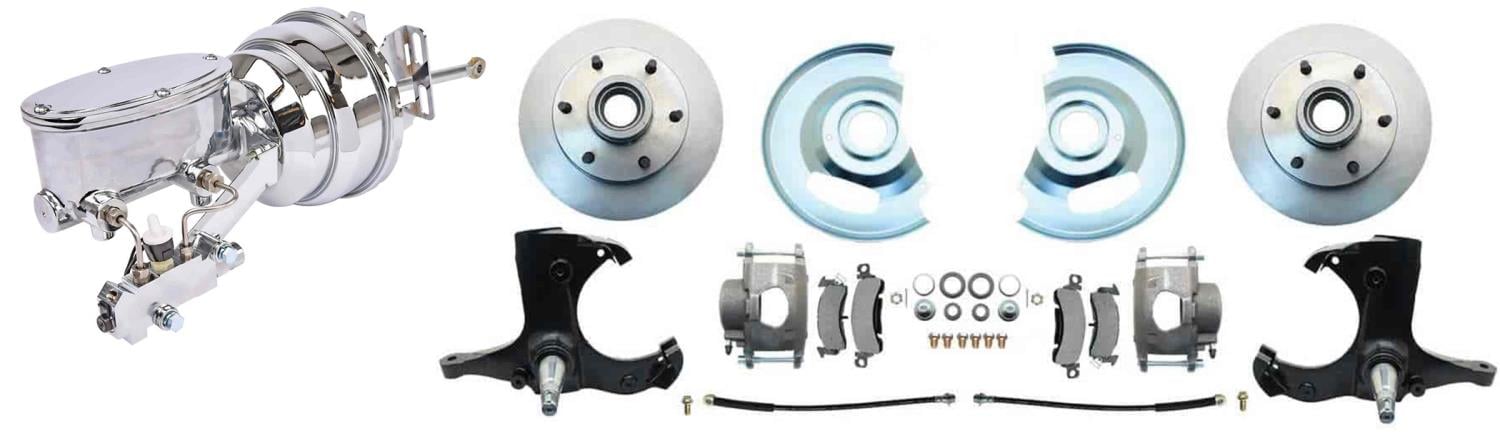 Front Complete Power Disc Brake Conversion Kit for