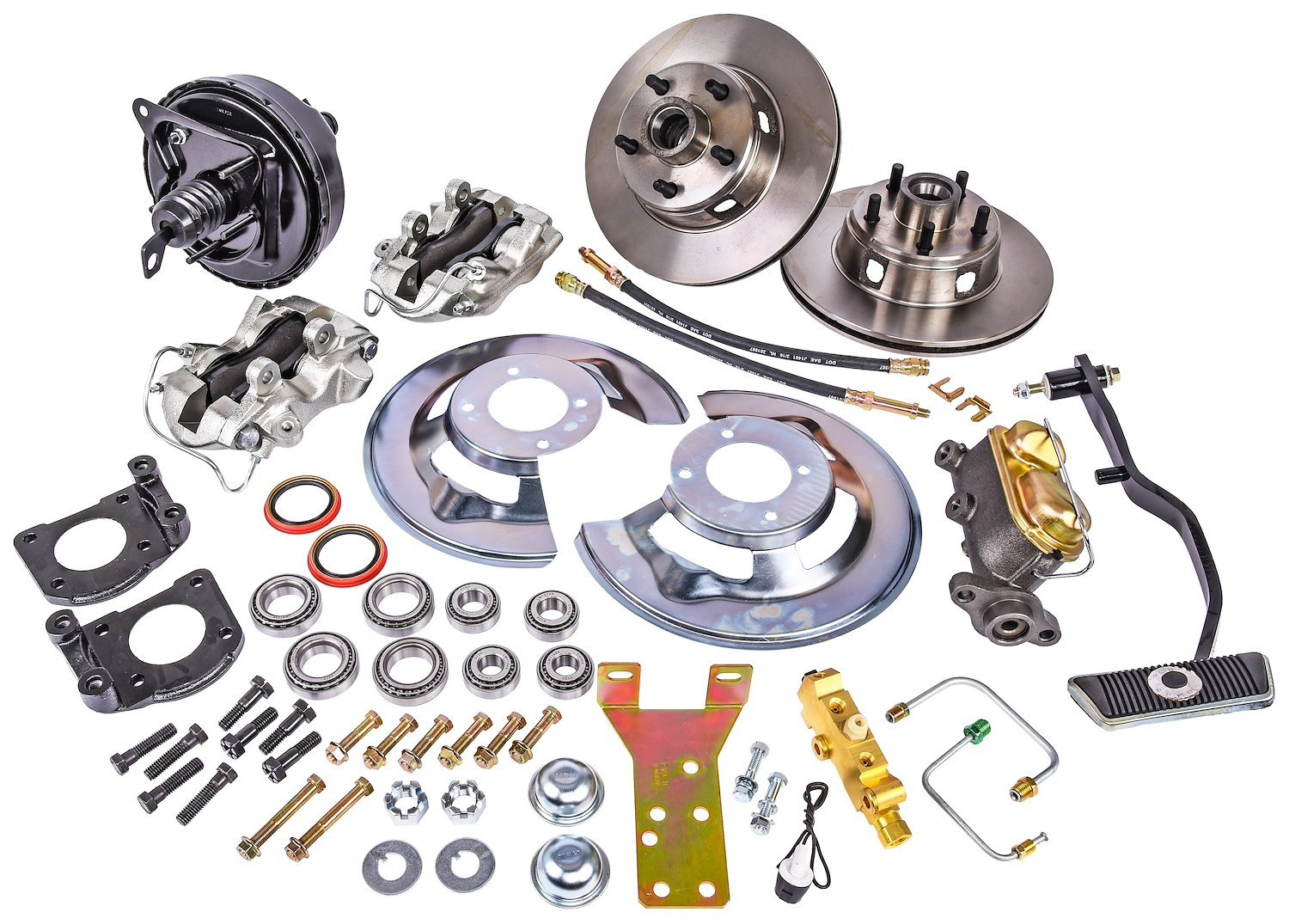 Front Complete Power Disc Brake Conversion Kit for 1967-1969 Ford Mustang [OE Style]