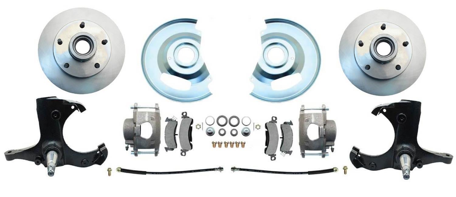 Front Disc Brake Conversion Kit with Stock Spindles for 1963-1970 Chevy C10 Truck [5 Lug]