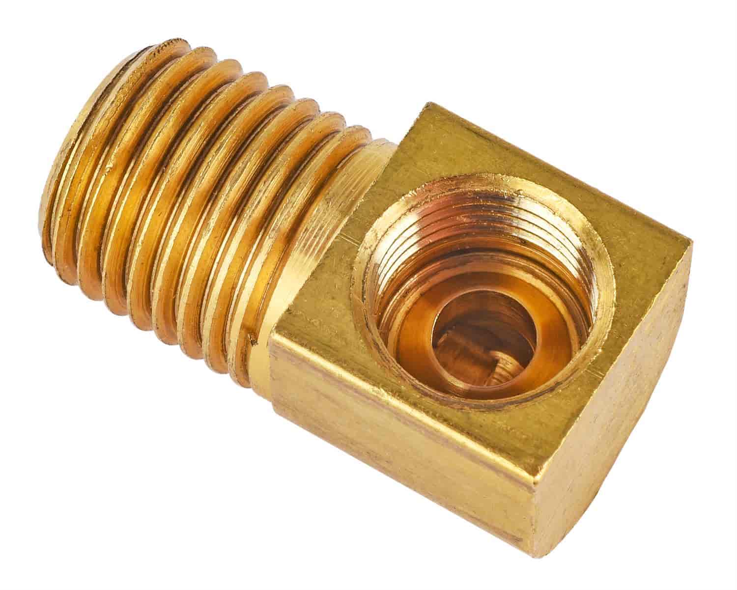 Brass 90 Degree Fitting 1/4 in. NPT x 7/16 in. -24 Inverted Flare Female
