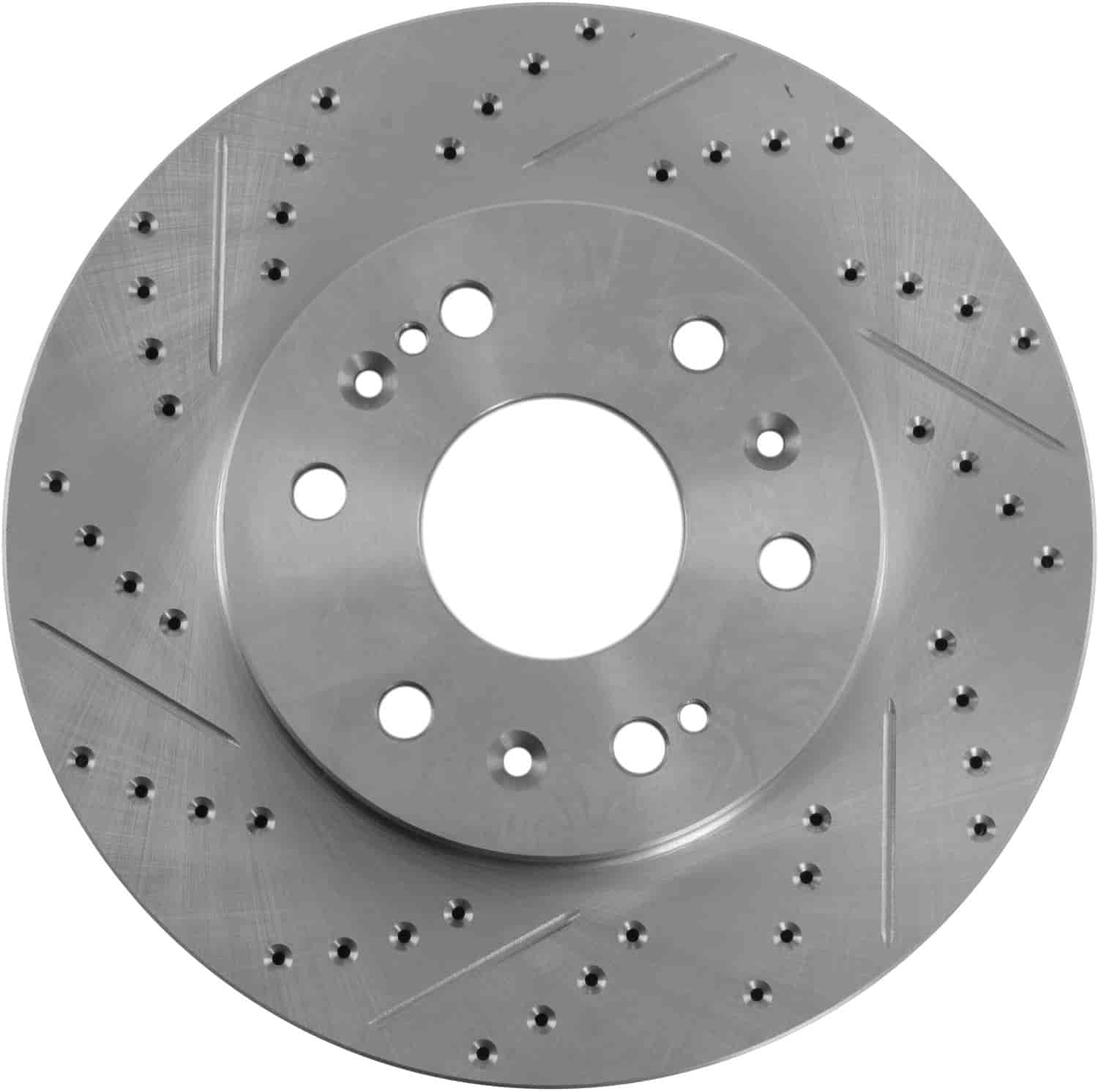 High Performance Cross-Drilled & Slotted Right Front Brake Rotor for 2005-2017 GM