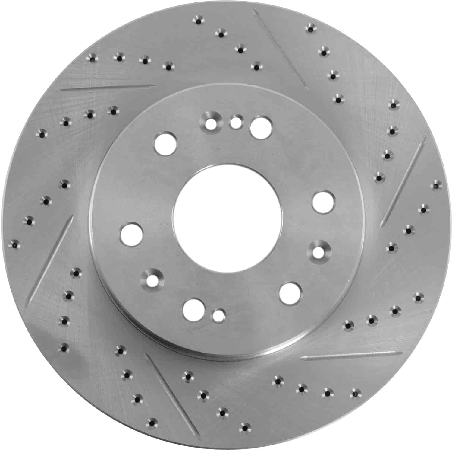 High Performance Cross-Drilled & Slotted Left Front Brake Rotor for 2005-2017 GM