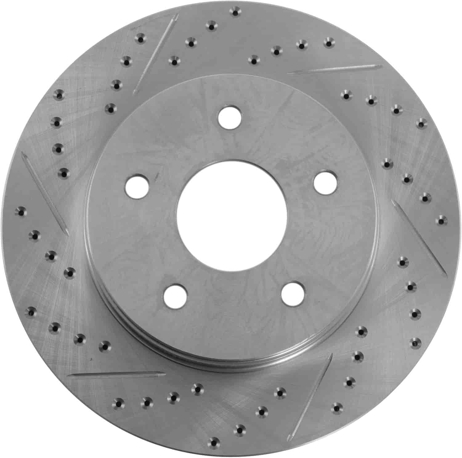 High Performance Cross-Drilled & Slotted Right Front Brake Rotor for 2002-2017 Dodge